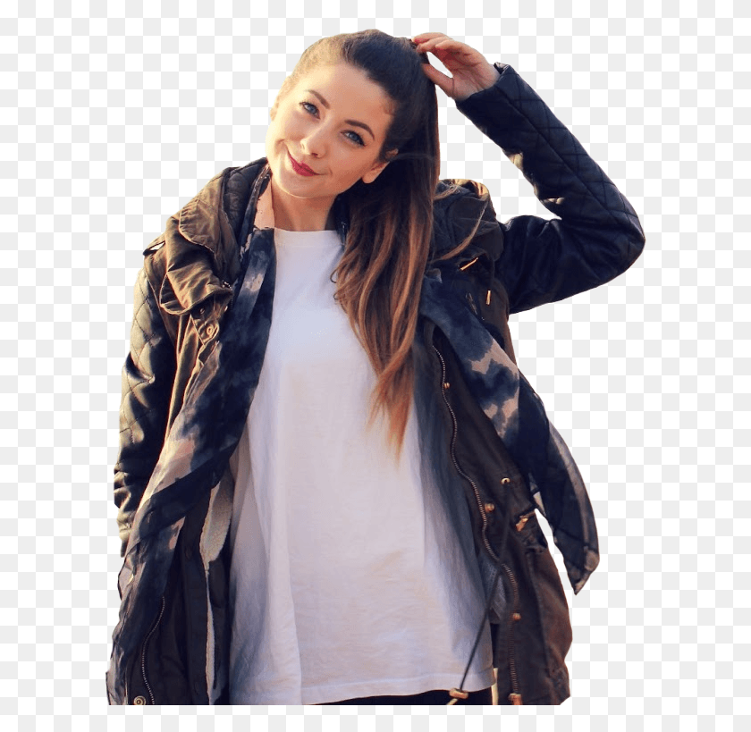 608x759 Zoe Sugg By Ever Zo Sugg, Clothing, Apparel, Coat HD PNG Download
