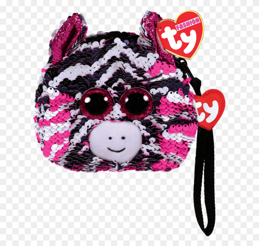 627x738 Zoey The Zebra 5 Flippable Coin Purse Ty Beanie Babies, Accessories, Accessory, Handbag HD PNG Download