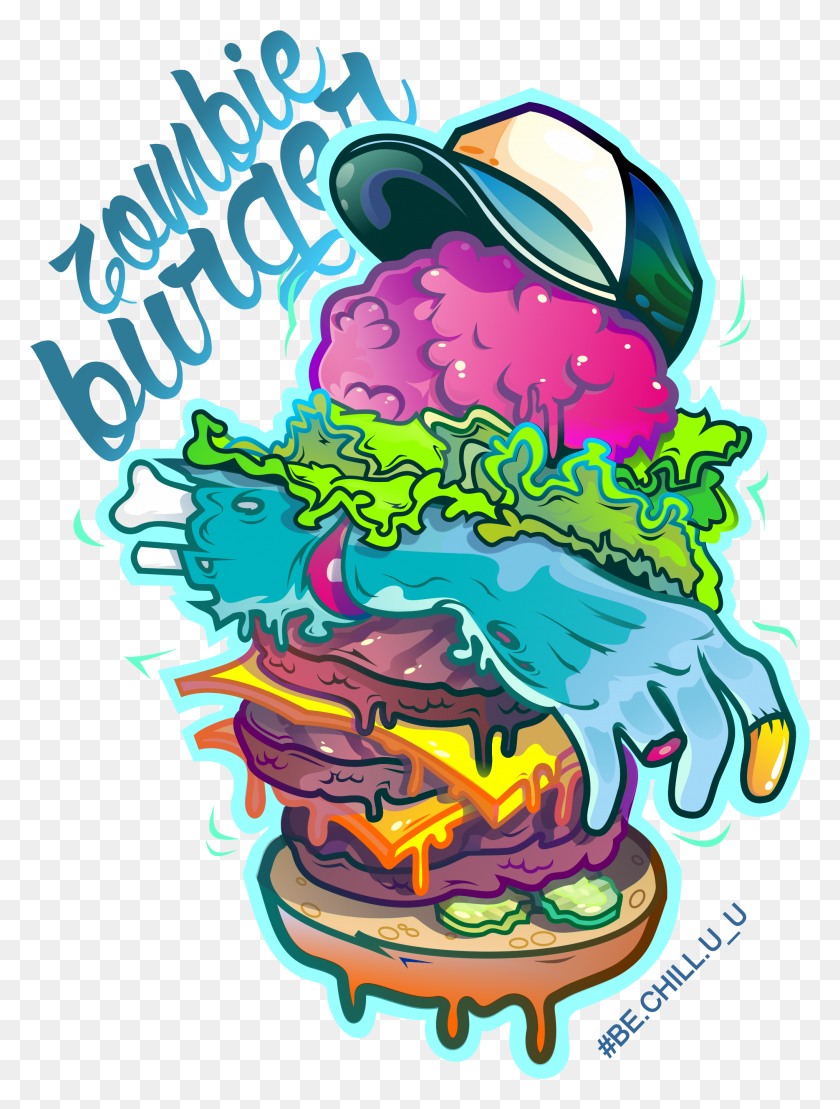 2031x2734 Zombie Clipart Vector Burger Zombie, Sunglasses, Accessories, Accessory HD PNG Download
