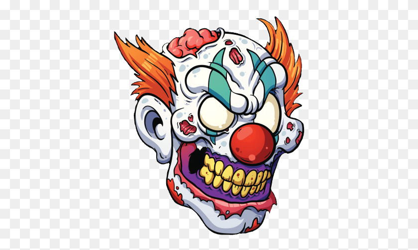 385x443 Zombie Clown Killerclown Freetoedit Cartoon Zombie Clown, Performer, Crowd, Leisure Activities HD PNG Download