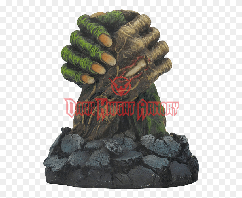 544x625 Zombie Hand Holding Statue Statue, Outdoors, Nature, Coal HD PNG Download