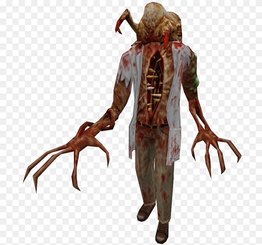 721x785 Zombie High Quality Image Crab Head Half Life, Person, Hardware, Electronics, Adult Transparent PNG