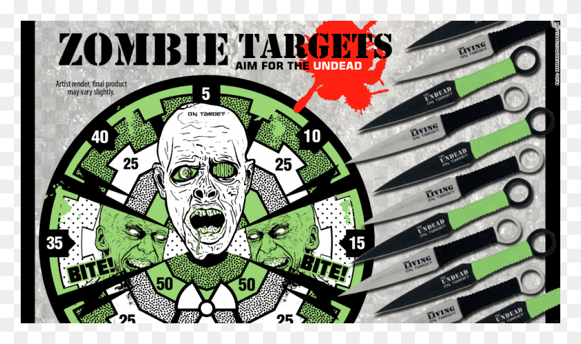 1024x576 Zombie Knives Illustration, Person, Human, Wheel HD PNG Download