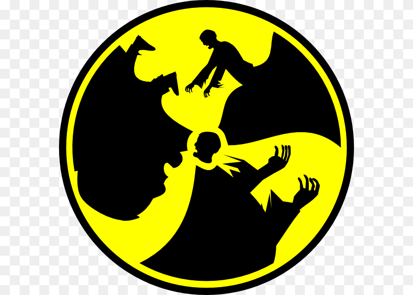 600x600 Zombie Radioactive Symbol Clip Art, Logo, Adult, Male, Man Transparent PNG