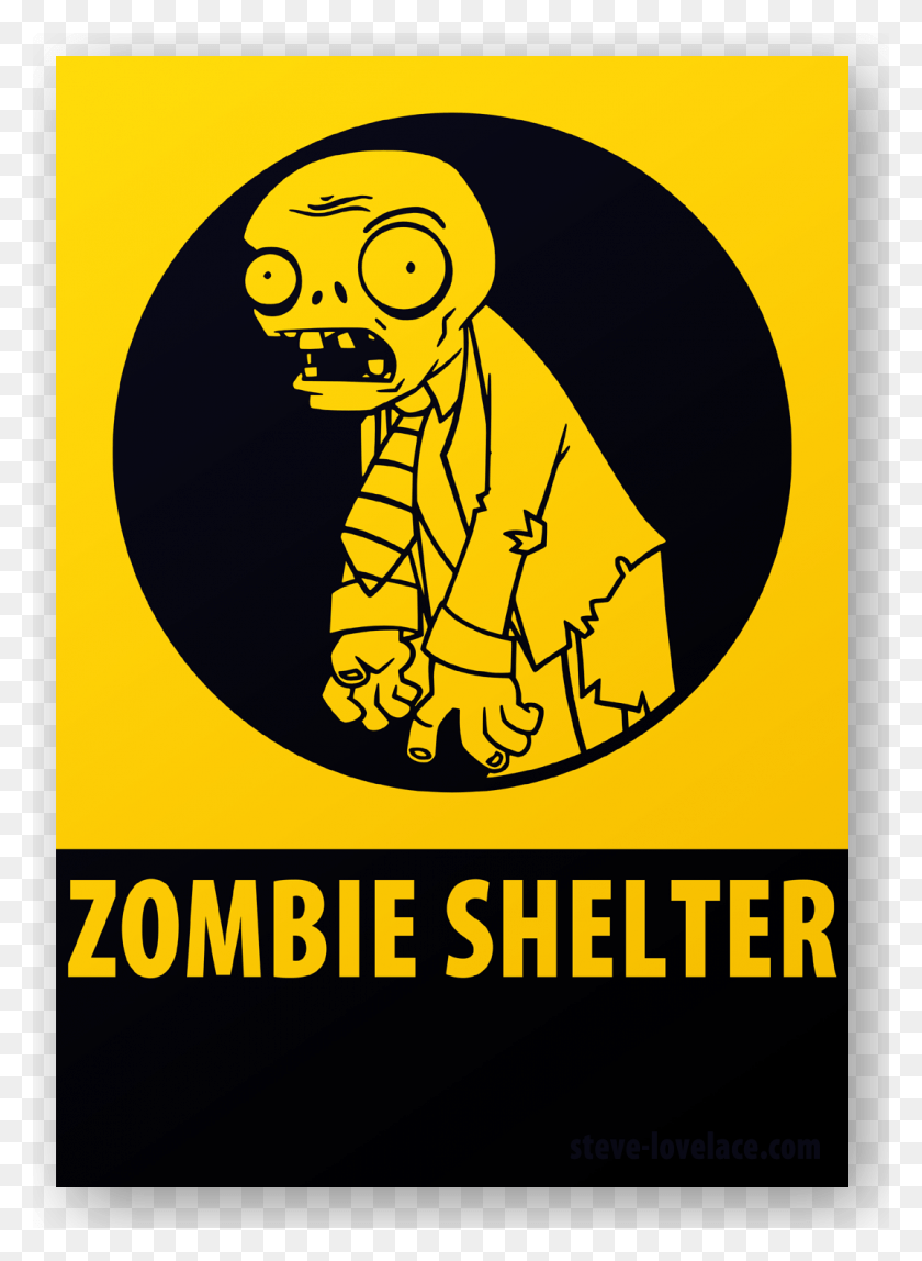 1075x1500 Zombie Shelter Sign Shelter Sign, Poster, Advertisement, Flyer HD PNG Download