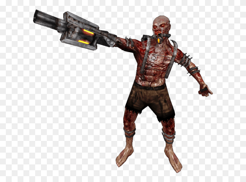 617x560 Zombie Soldiers With Arm Cannons Killing Floor 1 Husk, Person, Human, Costume HD PNG Download