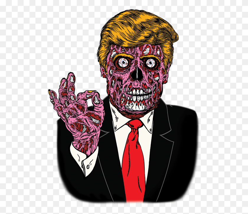 515x664 Zombie Trump, Tie, Accessories, Accessory HD PNG Download