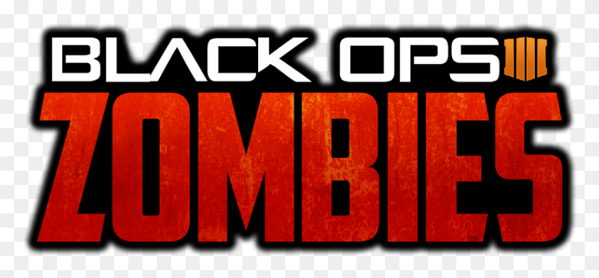 820x348 Zombies Blackops4zombies Likes Amp Retweets Black Ops Zombies Logo, Word, Text, Number HD PNG Download