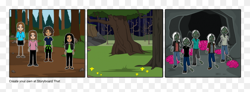 1145x368 Zombies Girl Who Drank The Moon Genre, Tree, Plant, Grass HD PNG Download
