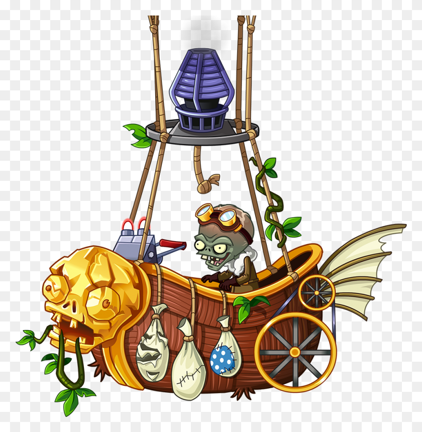 956x981 Zombies On Twitter Plantas Vs Zombies 2 Zombot, Vehicle, Transportation, Carriage HD PNG Download