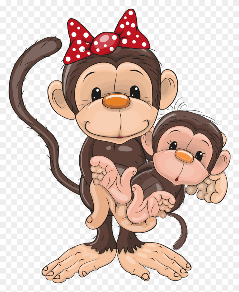 827x1024 Zoo Monkey Familia De Monos De Dibujos Animados, Cara, Ropa, Ropa Hd Png