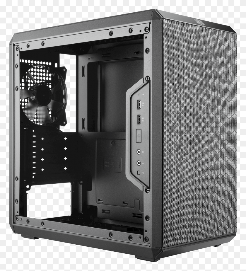 2651x2943 Zoom Cooler Master Masterbox Q300l Minitower, Electronics, Appliance, Speaker HD PNG Download