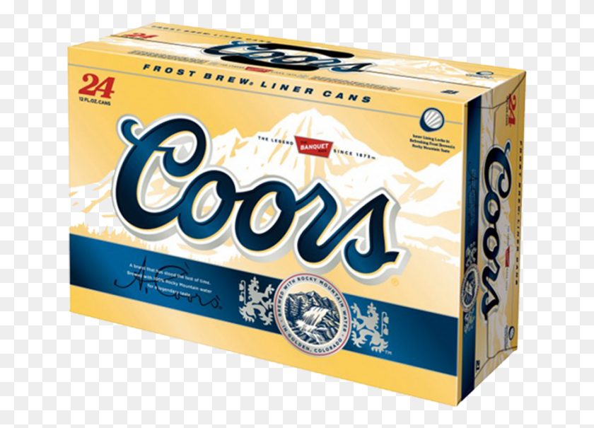651x545 Zoom Coors 24 Pack Cans, Box, Food, Tin HD PNG Download