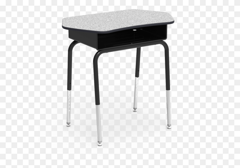 576x530 Zoom In School Desk Black And White, Furniture, Table, Tabletop HD PNG Download