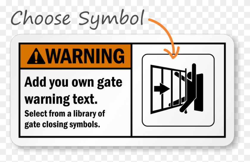 800x497 Zoom Personalize Automatic Gate Warning Sign, Text, First Aid, Number HD PNG Download