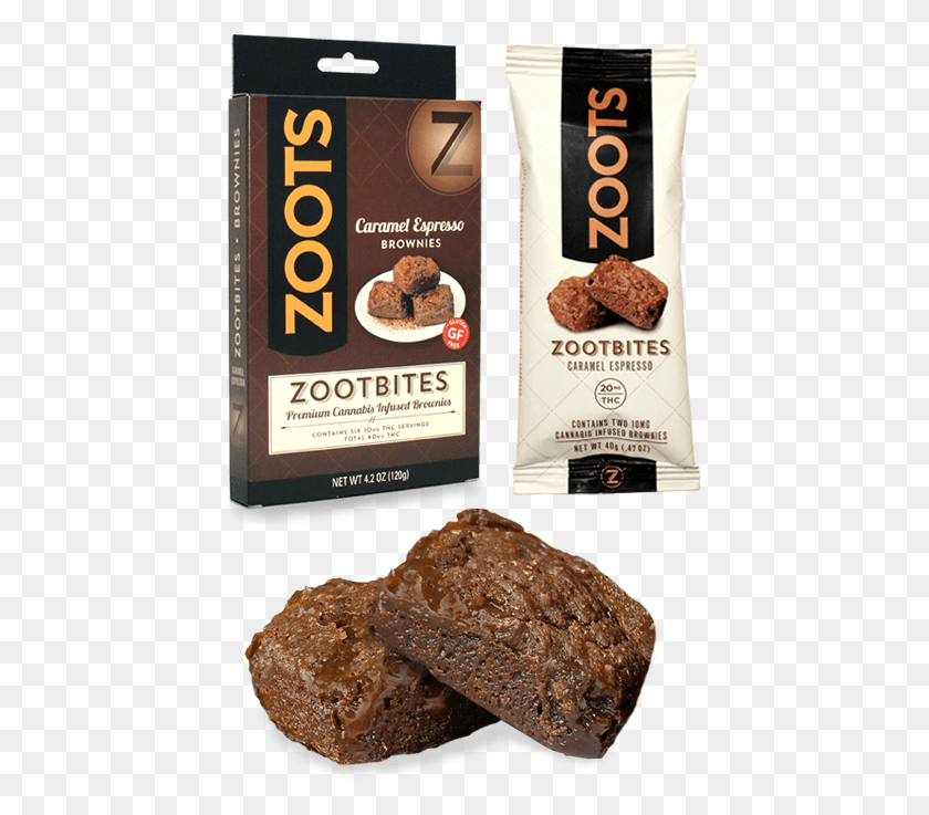 429x677 Zootbites Caramel Espresso Brownies Chocolate Cannabis Neta, Десерт, Еда, Печенье Png Скачать
