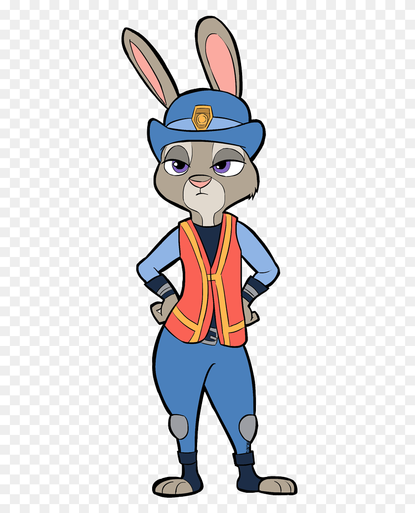 366x978 Zootopia Art Nick Wilde Judy Hopps Awesome Stuff Zootopia Judy Clipart, Person, Human, Clothing HD PNG Download