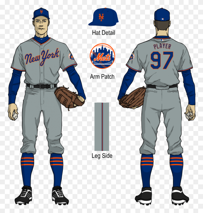 855x897 Zps5bloe8dt Logos And Uniforms Of The New York Mets, Person, Human, Athlete HD PNG Download