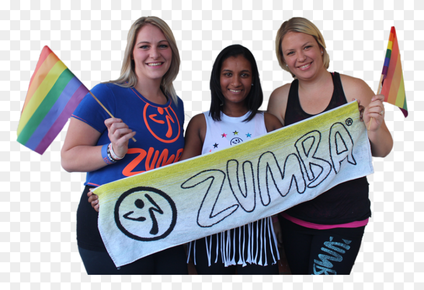 840x555 Zumba Instructors Nicci Muscat Kaelyn Govender And Zumba Fitness, Person, Human, Text HD PNG Download