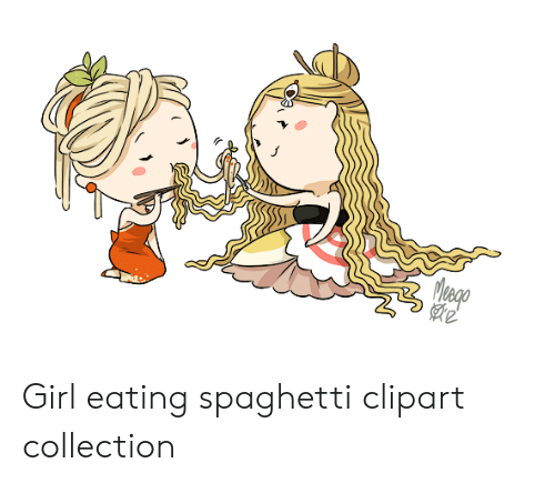 500x435 Girl Eating Spaghetti Clipart Collection